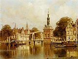 A View of Amsterdam by Johannes Christiaan Karel Klinkenberg